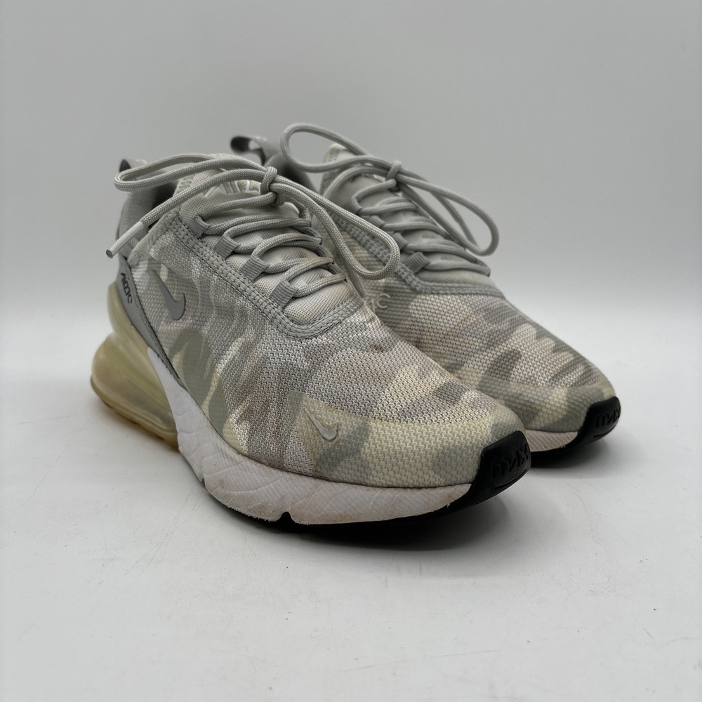 Nike Air Max 270 Grey Camo Women's Size 6 Shoes Sneakers AR0499-004
